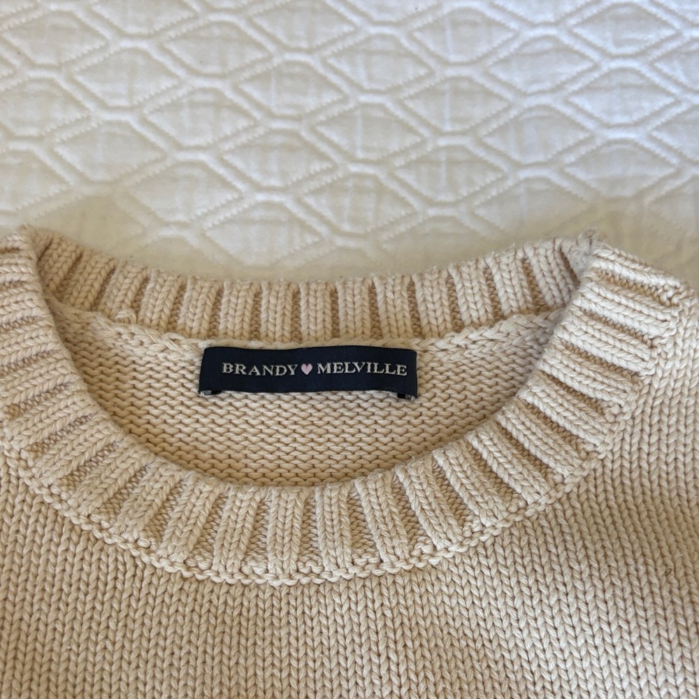 Brandy Melville Cream Sweater